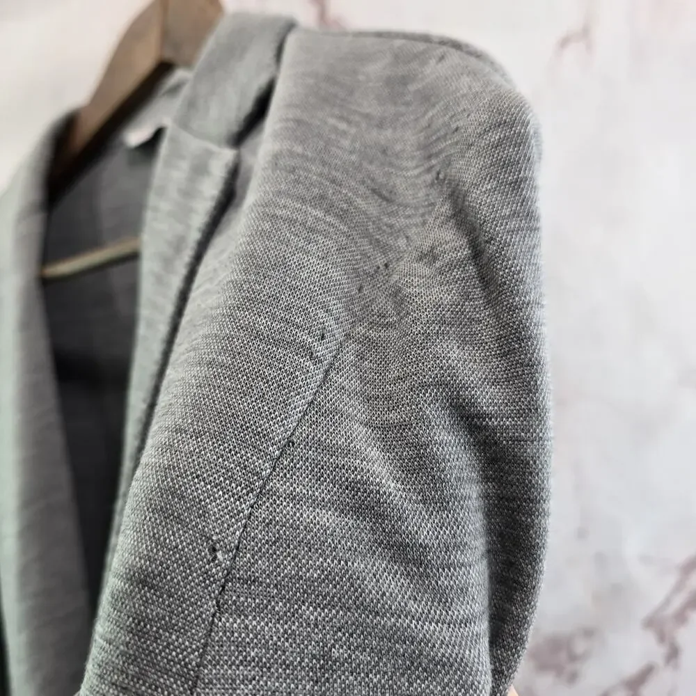 Loro Piana Blazer Mens 44 R Large Gray Unstructured Wool Extra Fine Samuelsohn